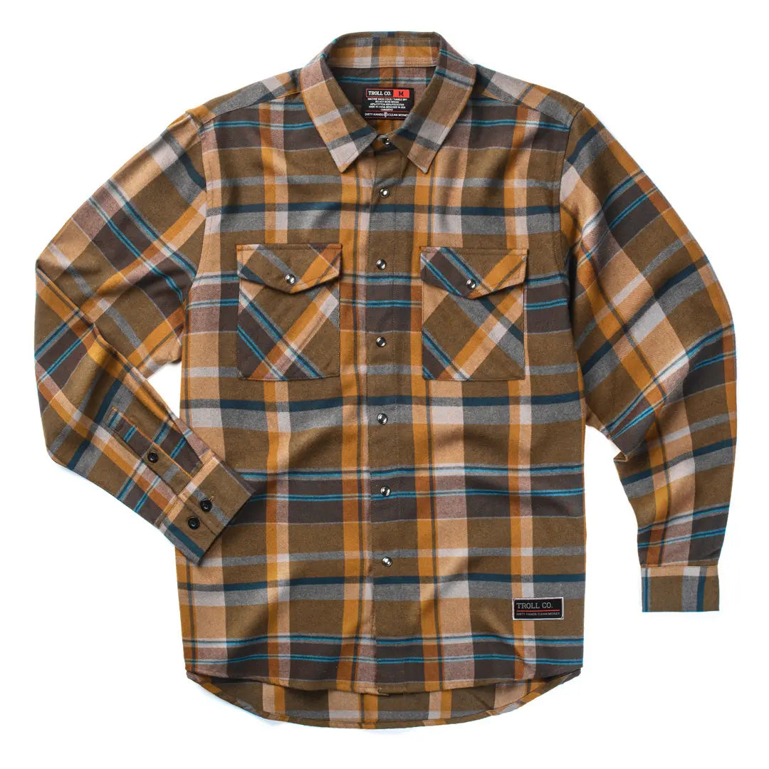 Troll Co. Men's Chester Flannel, Blue - TC1406D | Rural King Troll Co. Men's Chester Flannel, Blue - TC1406D | Rural King