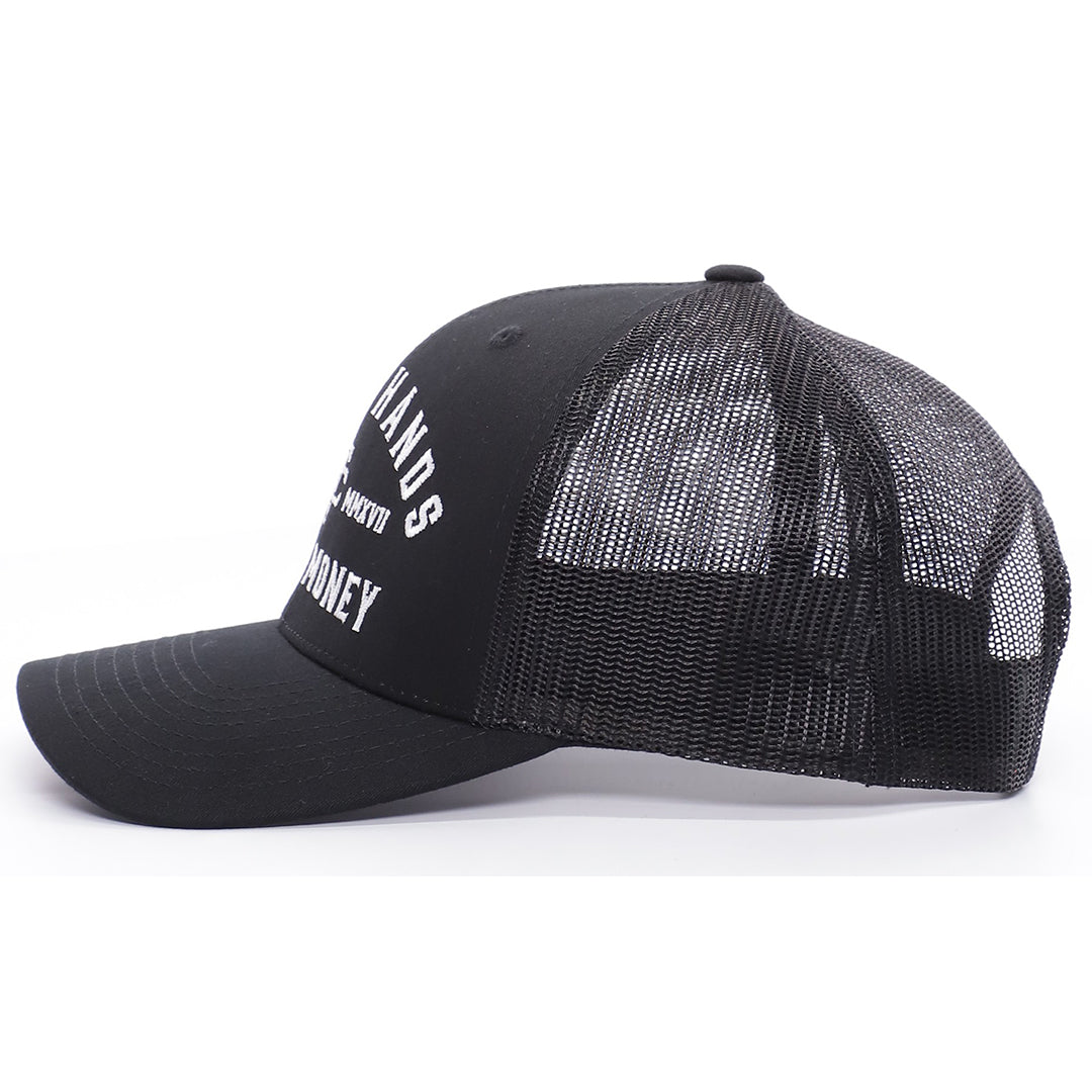 DHCM Curved Brim Hat in Black