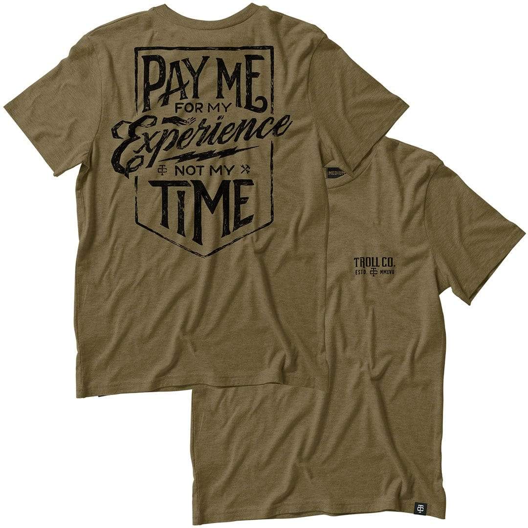 Pay Me Tee in Military Green