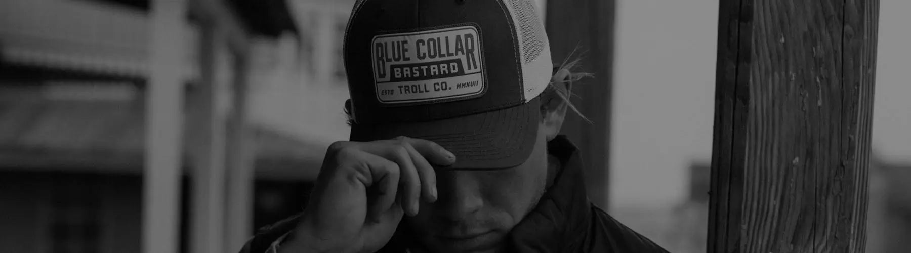 Blue Collar Curved Brim Snapbacks for Work