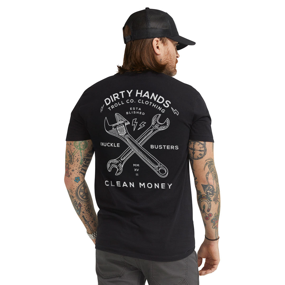 money tree shirt Troll Co. Twisting Wrenches S/S T-Shirt Black / 5XL / Reg