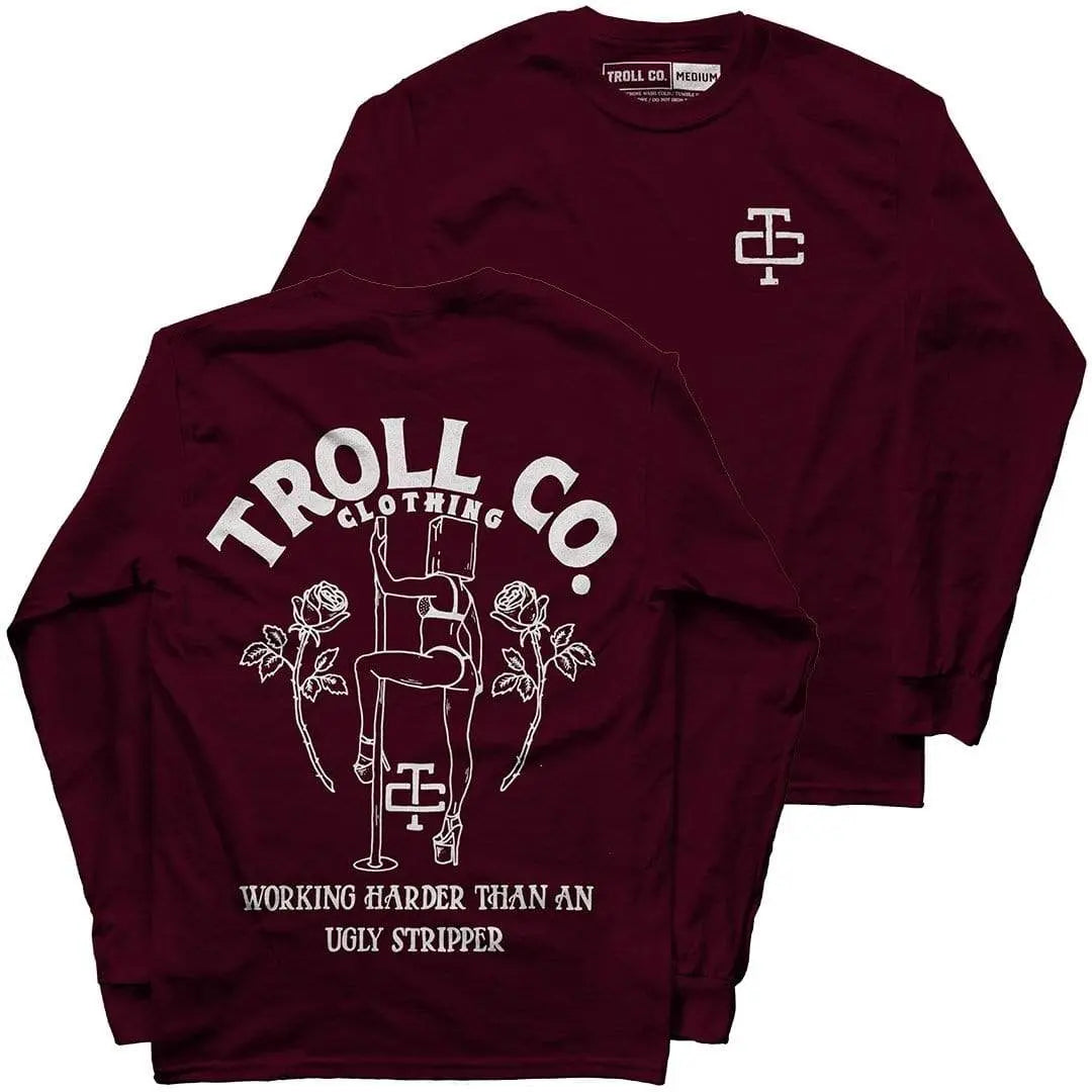 Butterface Long Sleeve in Maroon