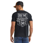 Men's Pay Me T-Shirt | Color: Black