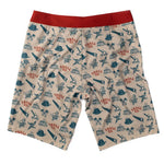 Men's Lumberjack Boardshort | Color: Dust / Red / Blue