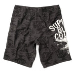 Men's Cassara Boardshort | Color: Black / White