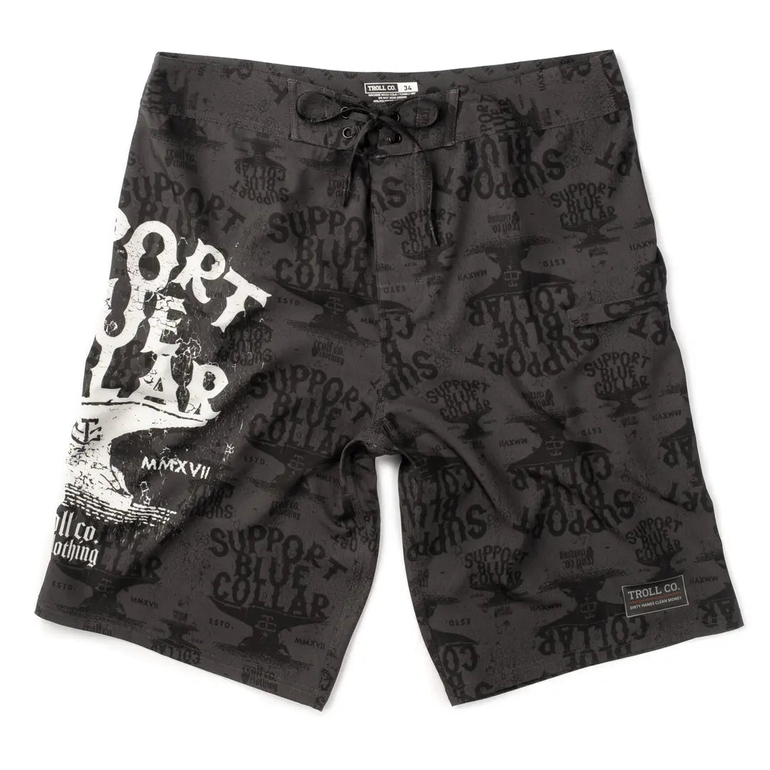 Men's Cassara Boardshort | Color: Black / White