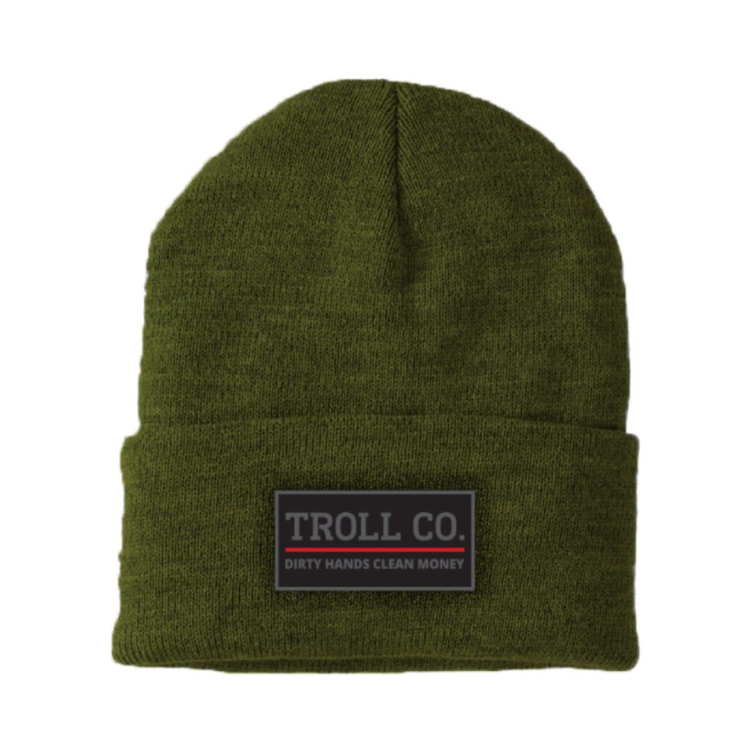 Troll Co. Beanie in Military Green