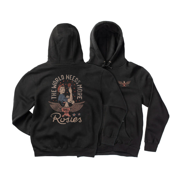 Women's Rosie Hoodie - Black | Troll Co.