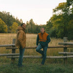 Men's Grizzly Fleece Anorak | Color: Saddle / Blue