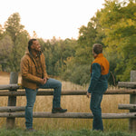 Men's Grizzly Fleece Anorak | Color: Saddle / Blue