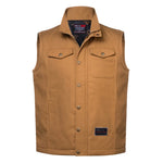 Men's Toro Insulated Canvas Vest | Color: Saddle / Charcoal