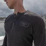 Men's Ironman Knit Henley | Color: Charcoal