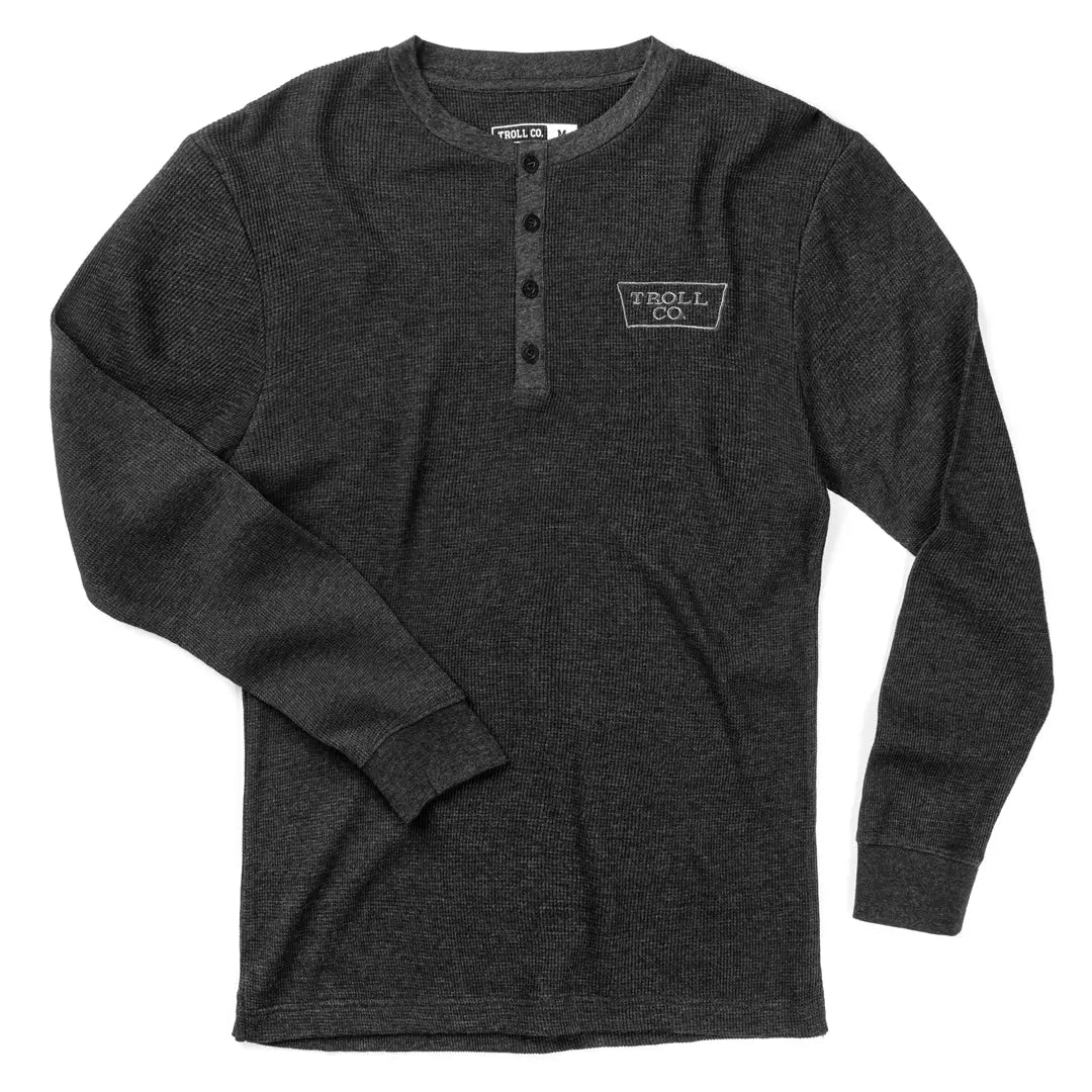 Men's Ironman Knit Henley | Color: Charcoal