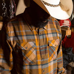 Men's Chester Flannel | Color: Gold Blue Grey
