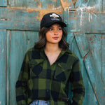 Women's Ada Flannel | Color: Green Black
