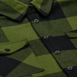 Women's Ada Flannel | Color: Green Black