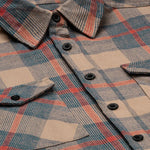 Women's Rae Flannel | Color: Beige Red Navy