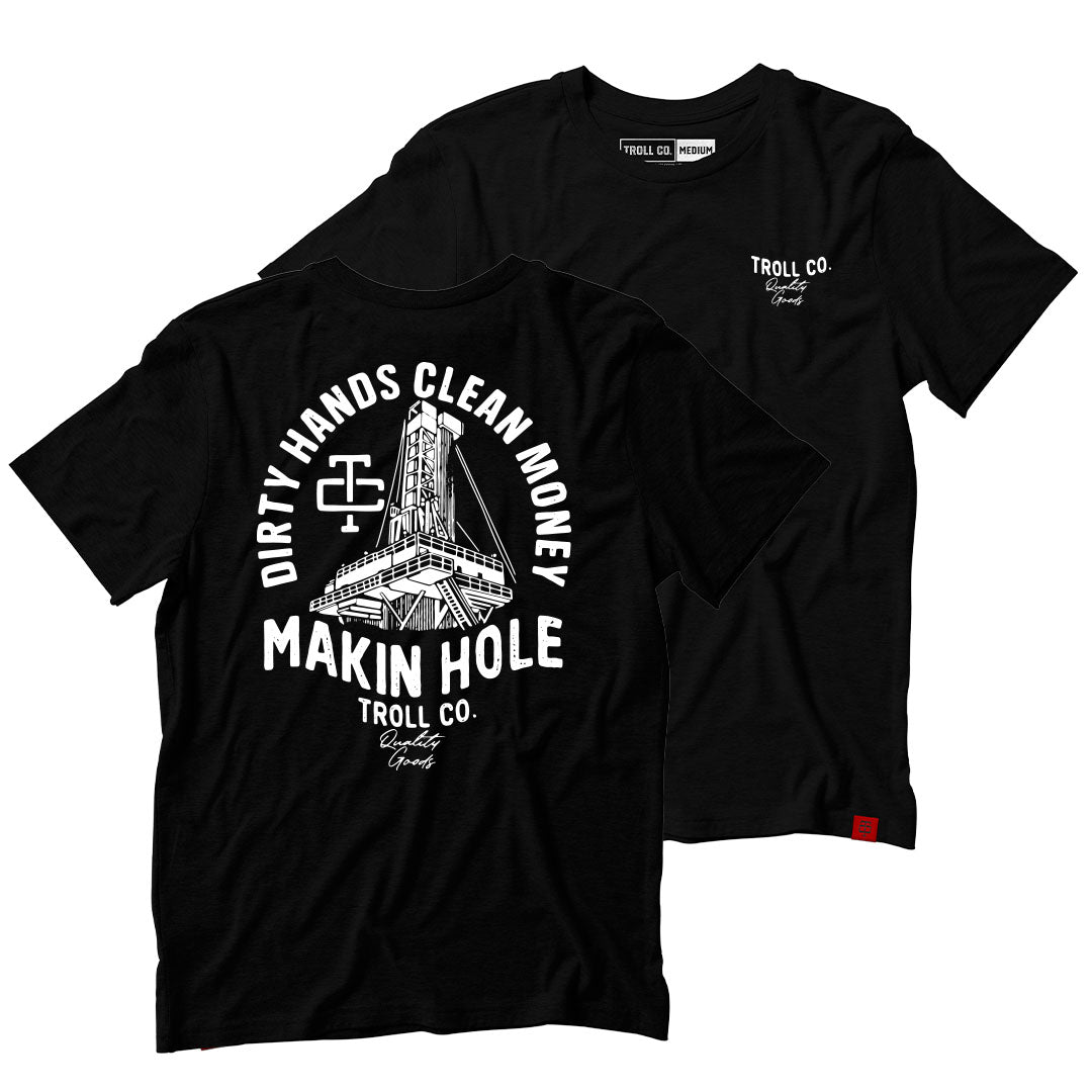 Makin Hole t-shirt in black