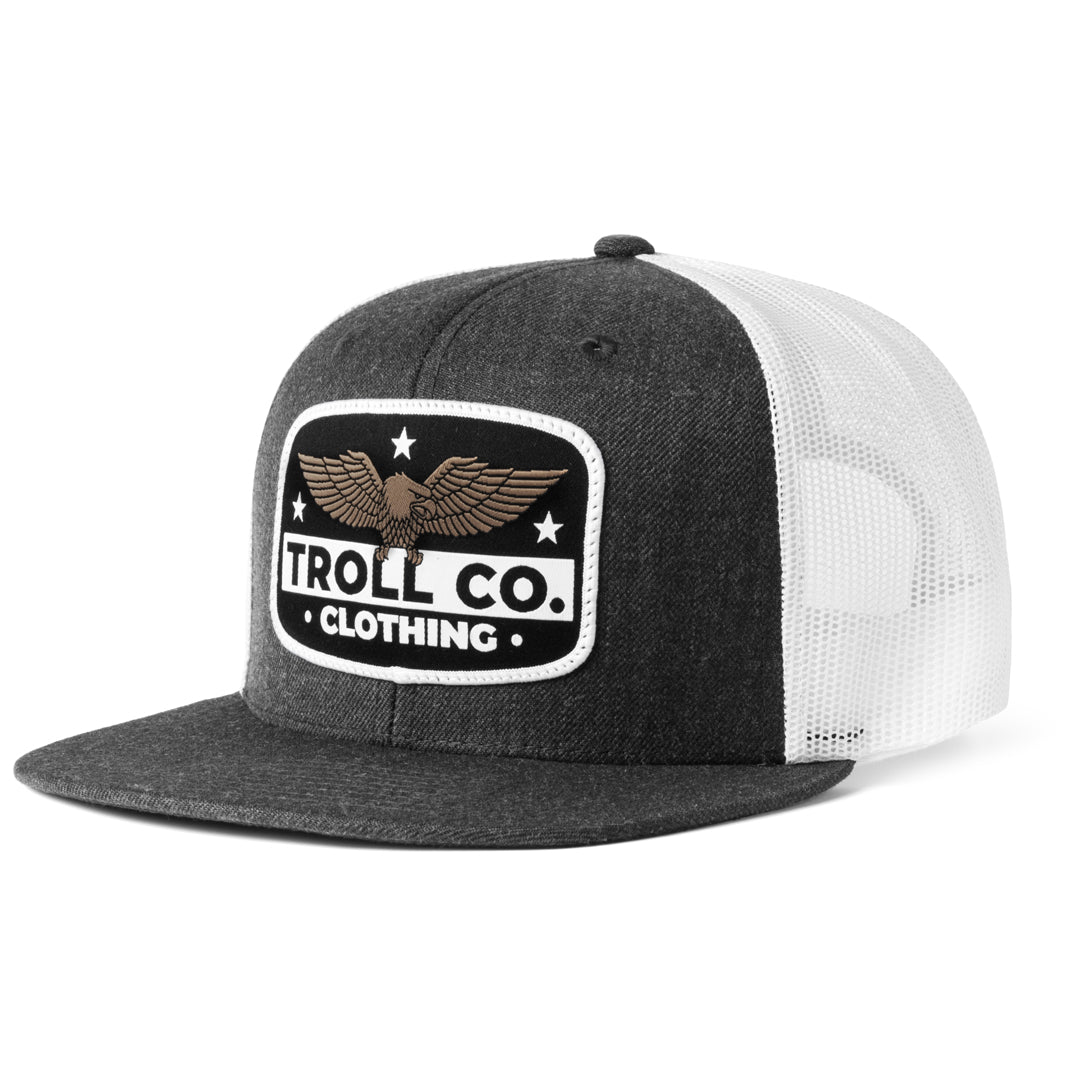 Beaut snapback hat in heather charcoal