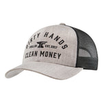 DHCM Classic Curved Brim Trucker Hat | Color: Heather Black