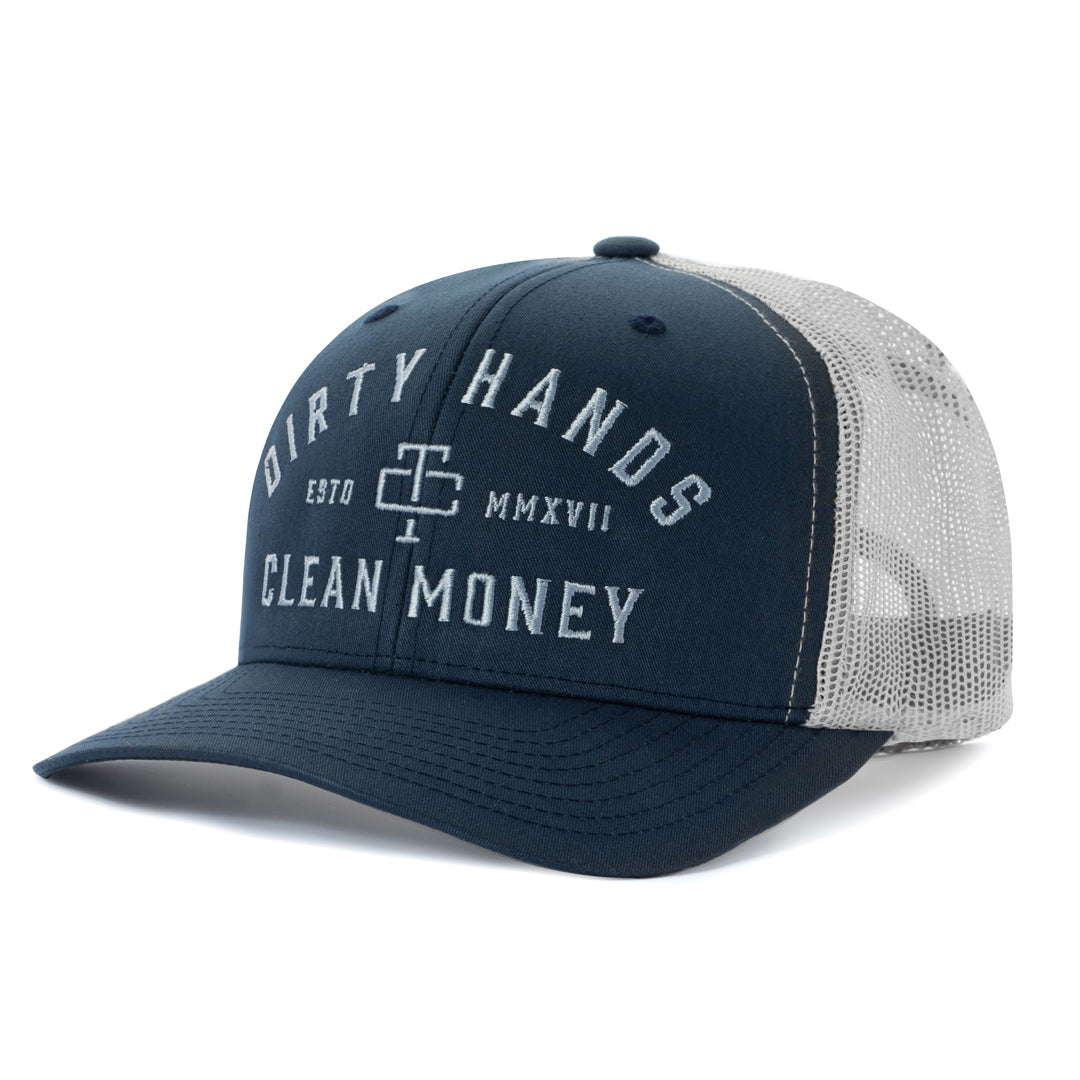 Troll Co. Dirty Hands Clean Money hat in navy