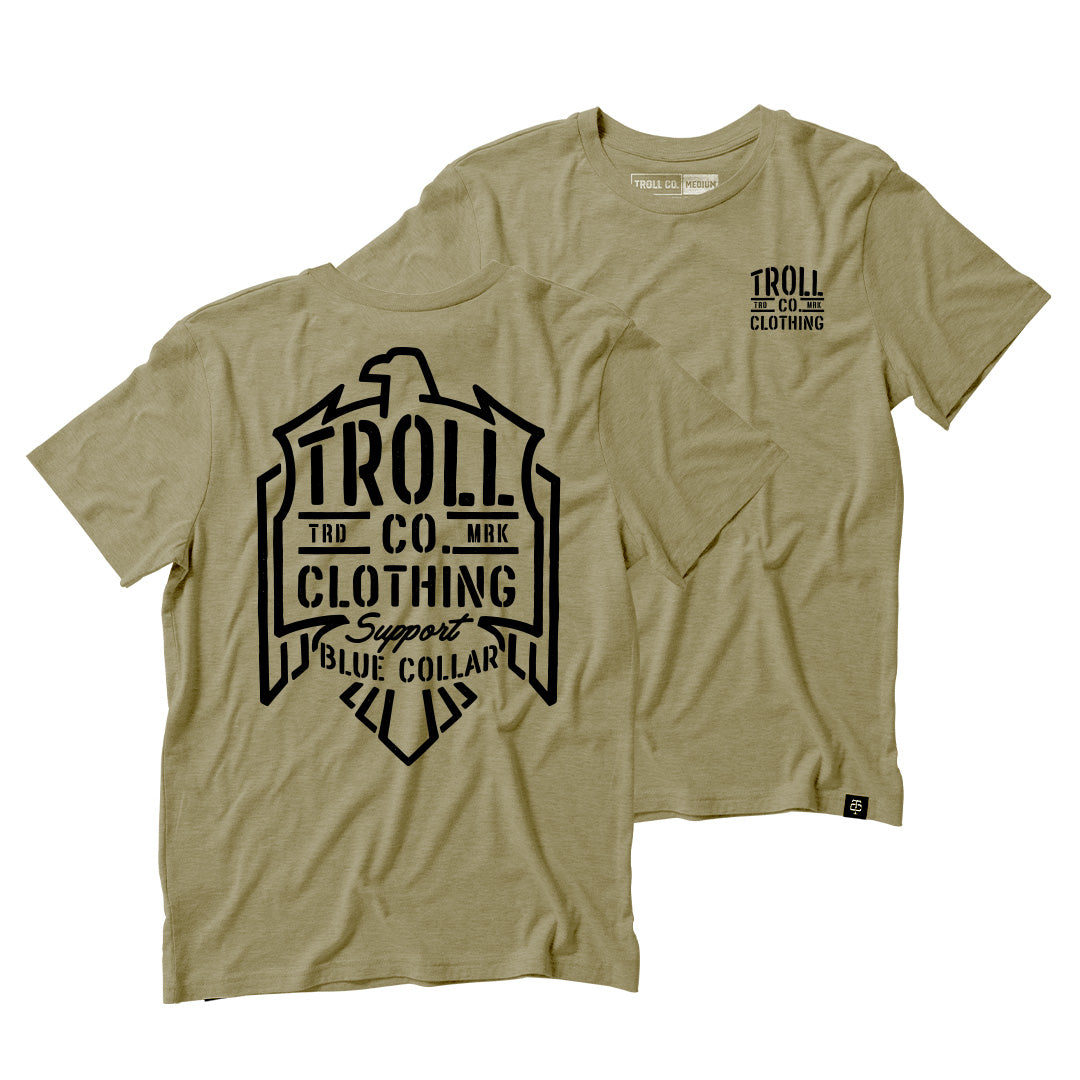 Troll Co Torque T-Shirt in Light Olive