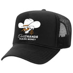DHCM Savage Curved Brim Trucker Hat | Color: Black