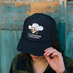 DHCM Savage Curved Brim Trucker Hat | Color: Black