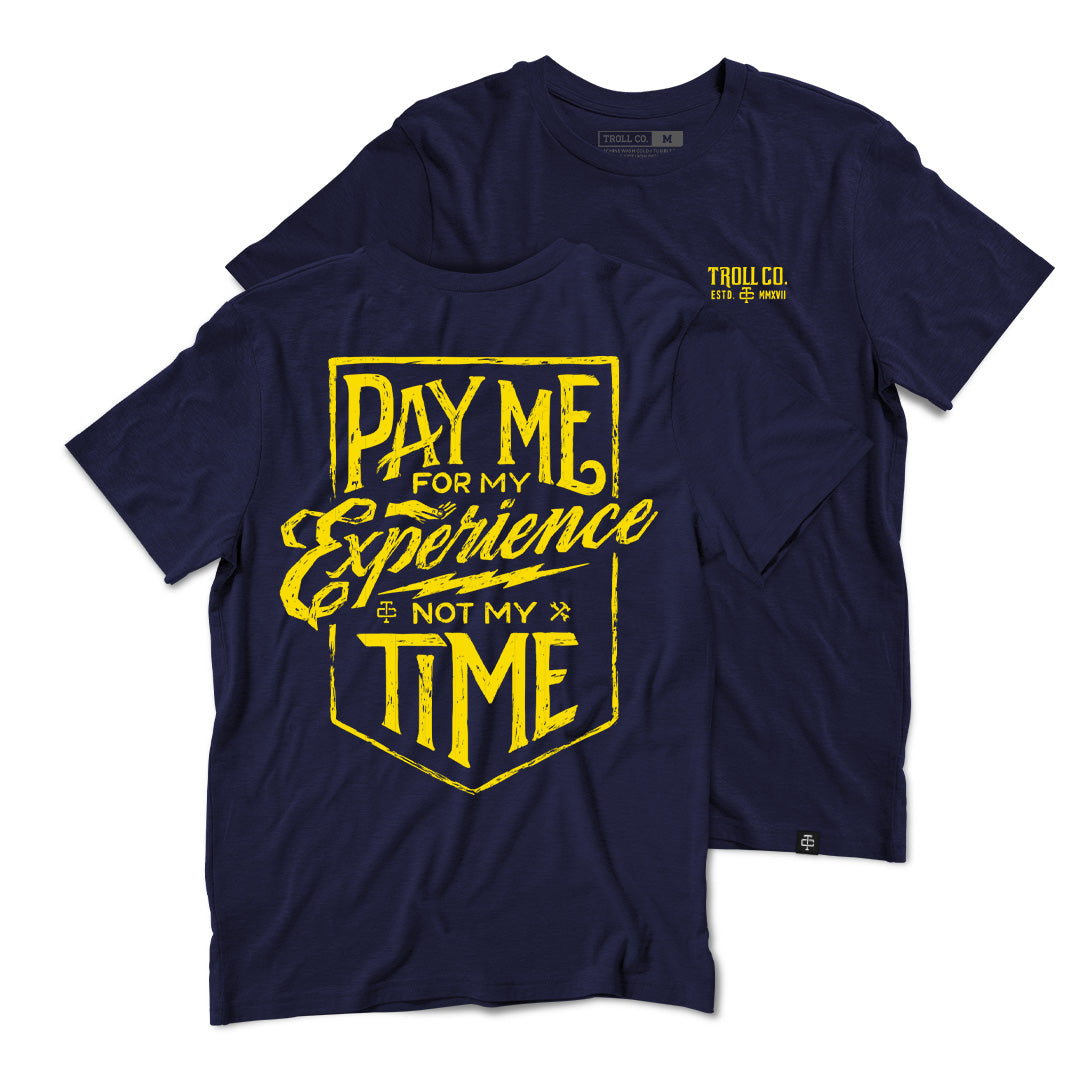 Troll Co. Pay Me t-shirt in navy