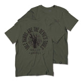Men's Devil's Hand T-Shirt | Color: Military Green