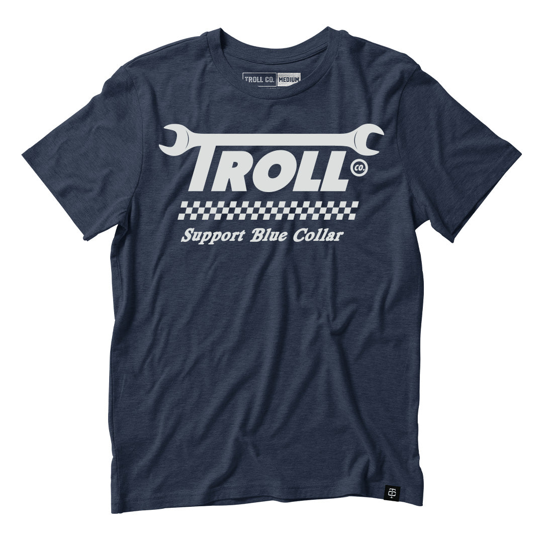 Troll Co. Wrench tee in midnight navy