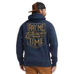 Men's Pay Me Hoodie | Color: Navy