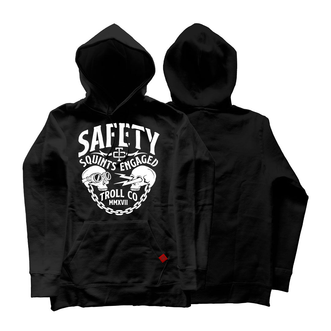 Safety Squints Hoodie in Black by Troll Co