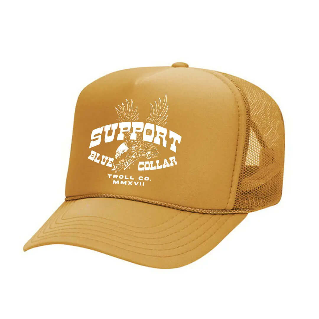 SBC Vintage Eagle Trucker Hat | Color: Gold