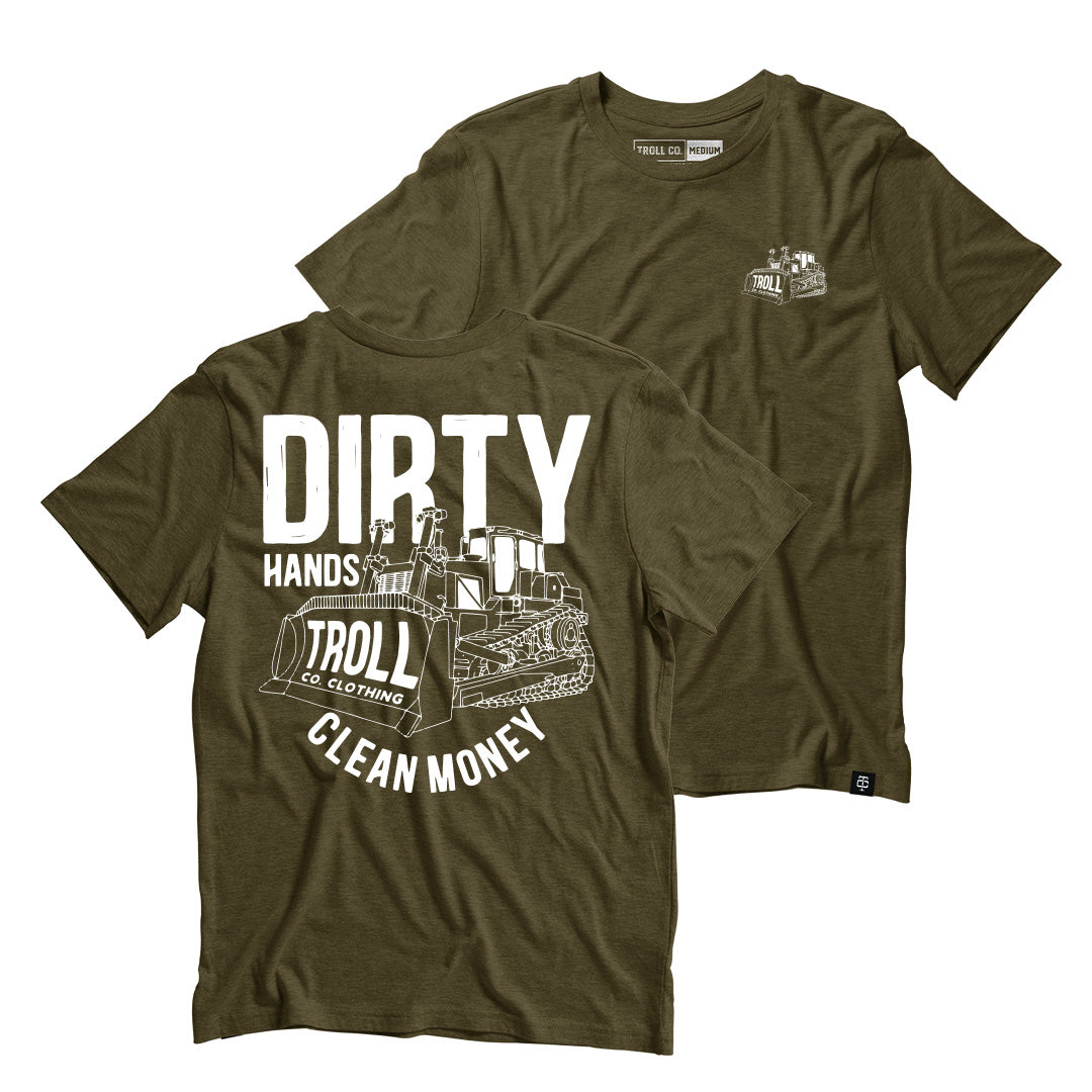 Troll Co. DHCM Dozer Tee in Military Green