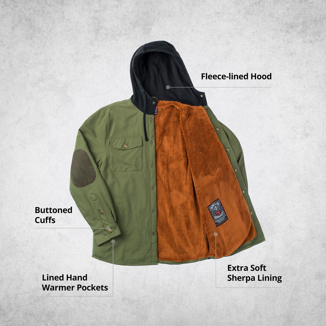 Men's Solid State Sherpa Lined Jacket | Troll Co.