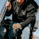 Men's SBC Crossed Hoodie | Color: Black