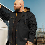 Men's Toro Insulated Canvas Jacket | Color: Black / Saddle