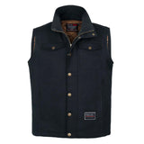 Men's Toro Insulated Canvas Vest | Color: Black / Saddle