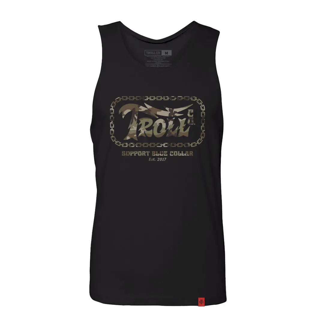 Troll Co. Volt Camo Tank Top in Black