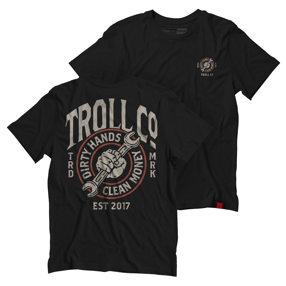 Troll Co. DHCM Wrencher Tee in Black