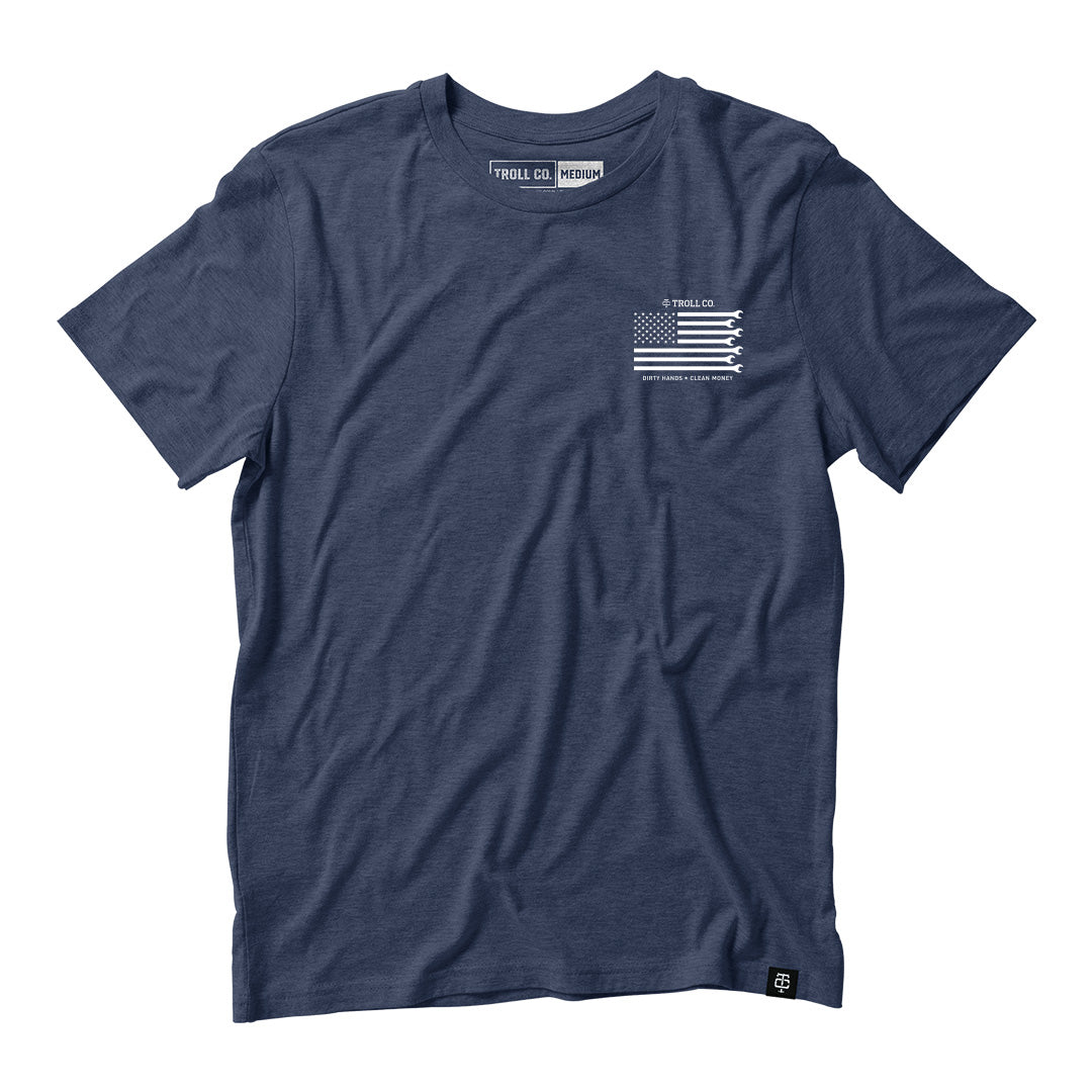 Uncle Sam's tee in blue