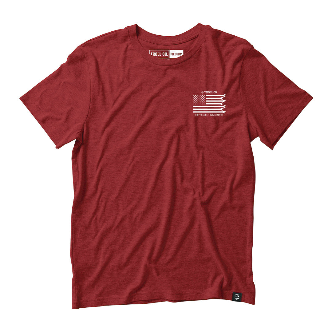 Uncle Sam's tee in red