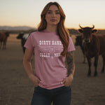 Women's DHCM Longhorn T-Shirt | Color: Dusty Pink