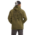 Men's Pay Me Hoodie | Color: Military Green