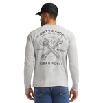 Men's DHCM Twisting Wrenches Long Sleeve | Color: Gray Heather