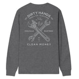 Men's DHCM Twisting Wrenches Long Sleeve | Color: Charcoal Heather