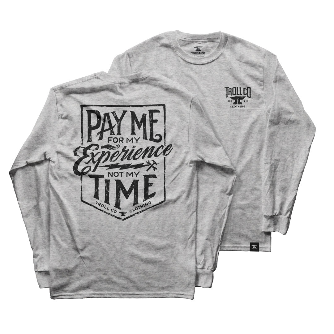 Men's Pay Me Long Sleeve | Color: Gray Heather