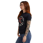 Women's Red Rosie T-shirt | Color: Black