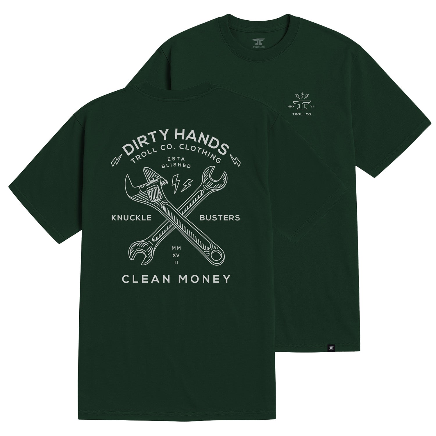 Men's DHCM Twisting Wrenches T-Shirt | Color: Pine